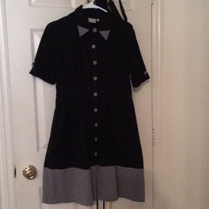 Black and grey dress